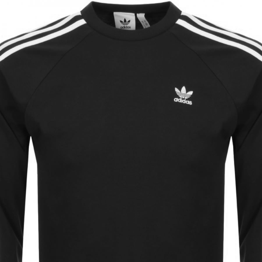 Alternative Image for Productadidas Originals Long Sleeve T Shirt Black2